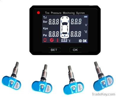 TPMS for passenger car with internal sensors