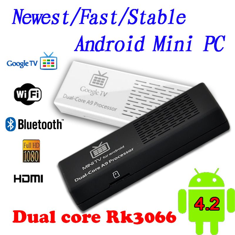 Factory in China ! Hot selling built-in Bluetooth RK3066 dual core google android 4.2 smart tv box