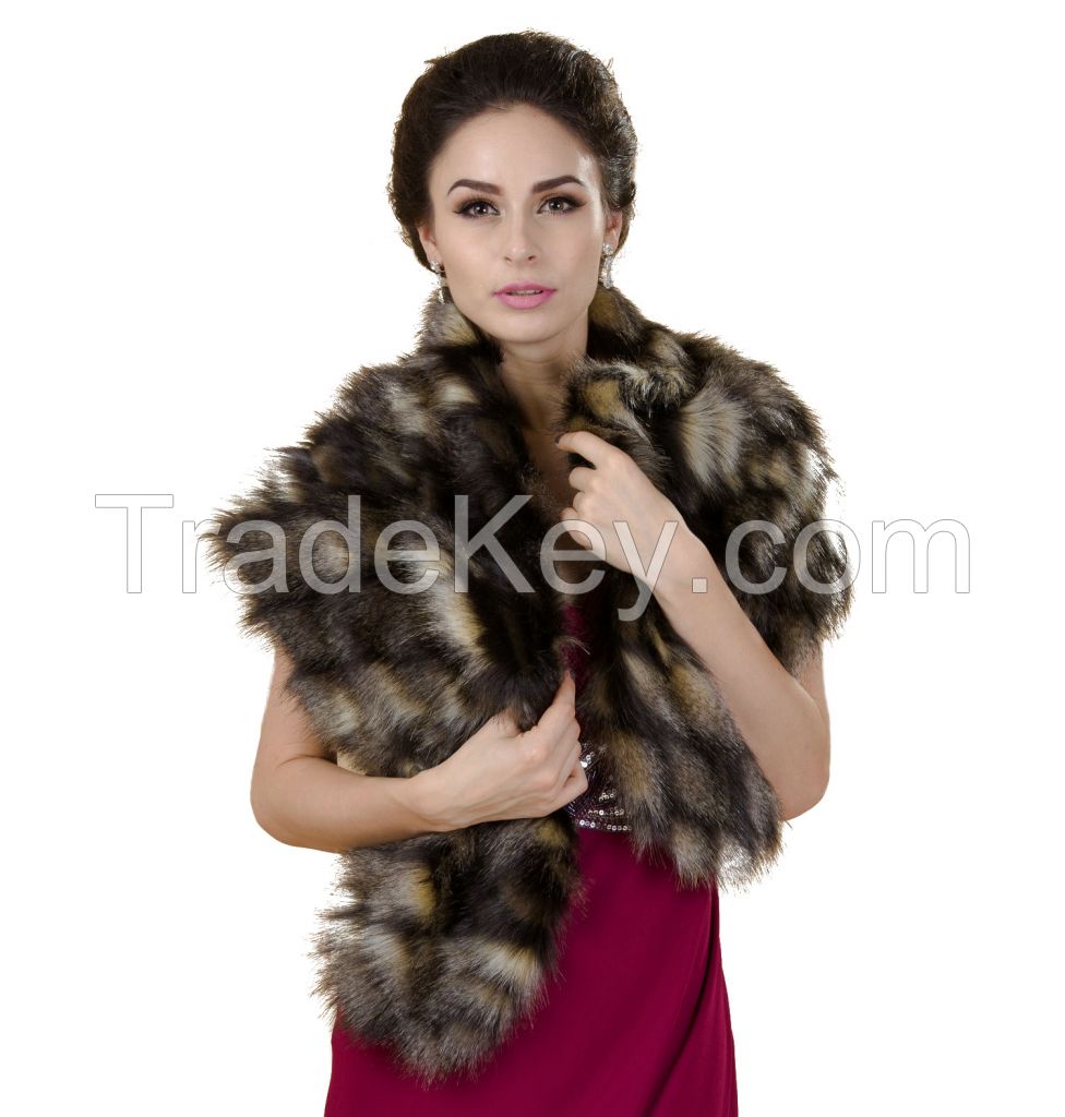 Faux fur stoles and coats for women & men