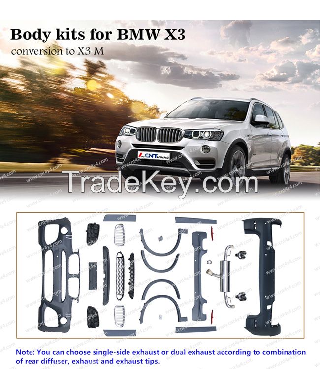 Wholesale Price Body Kits for Europe Cars (change BMW X3 F25 to X3 M Tech)