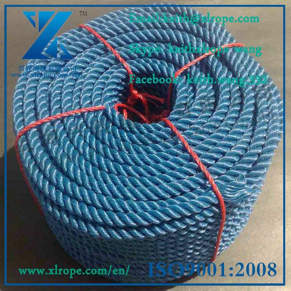 3 strand polyethylene fishing rope
