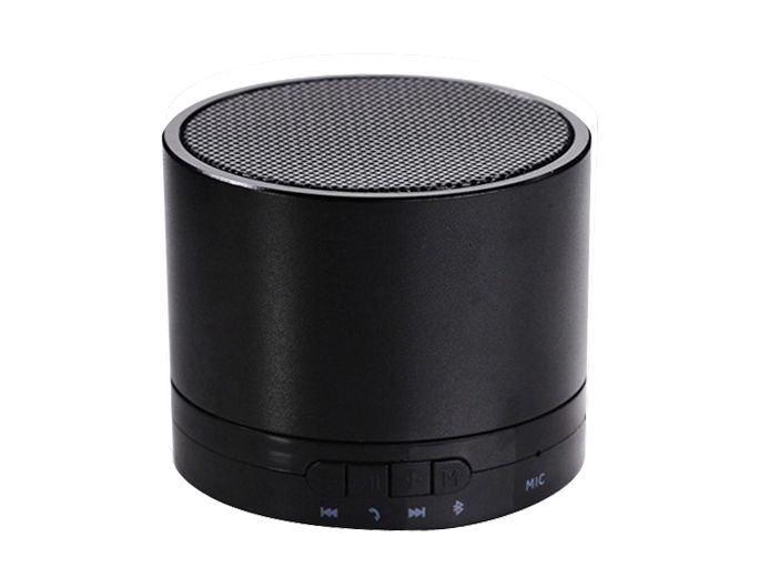 Portable bluetooth handsfree mini speaker with built-in rechargeable battery