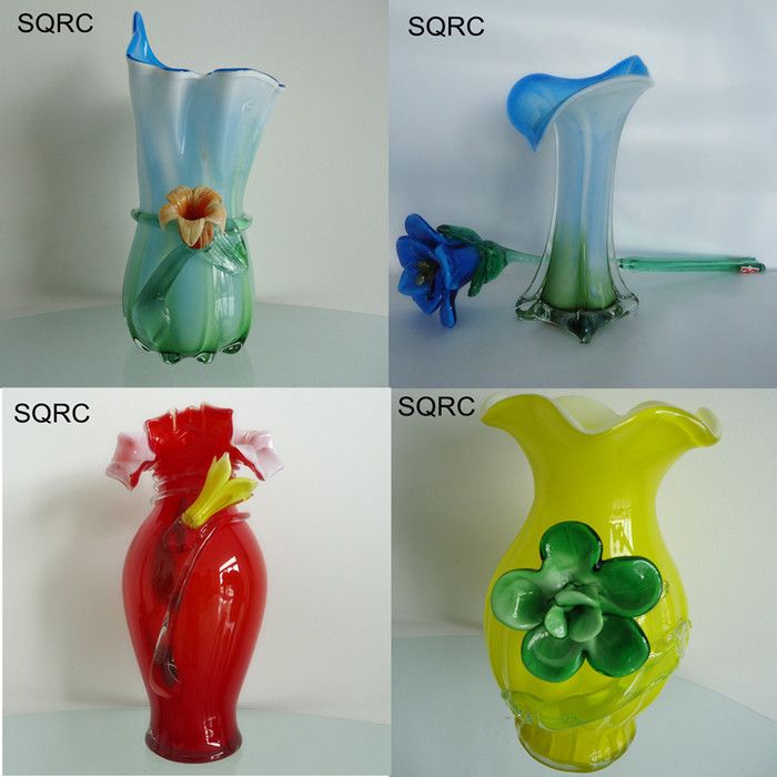 IN STOCK hand blown unique glass vases for flowers arrangement