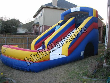 Hot commercial inflatable slide with jungle world theme on sale