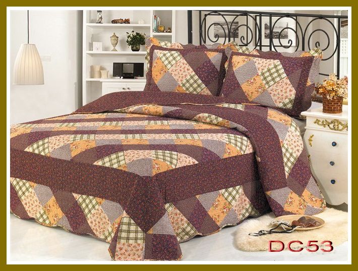 plaid patchwork bedding sets  Cotton Patchwork Quilts Duvet Cover Set Bedding Set