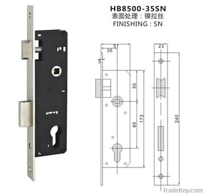 high quality security lock body HB8500-35SN
