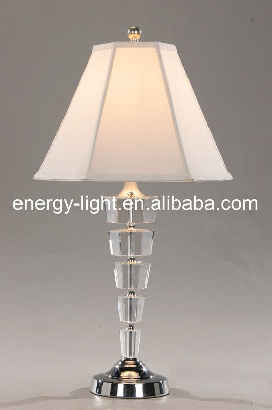 contemporary decoration crystal chrome desk lamp