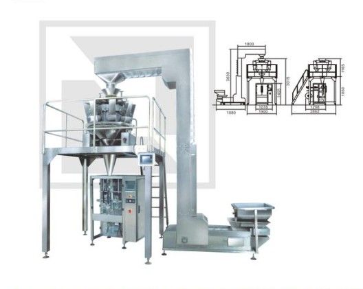 Full vertical packing line/ packing machine with multihead weigher