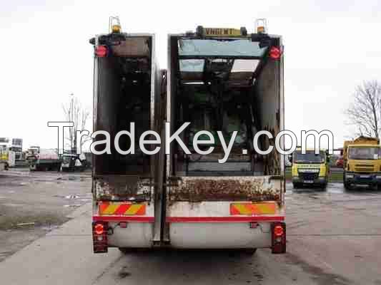 TERBERG TOPLOADER, TWINPACK REFUSE TRUCK FOR SALE, ECONIC HEIL 7030 SPLIT REFUSE TRUCK FOR SALE