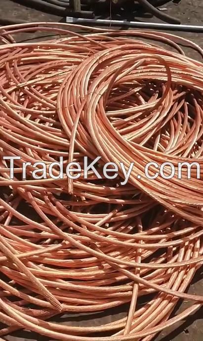 Pure Mill-Berry Copper / Copper Scrap 99.99% / Bare Bright Copper Scrap Wire 99.99% Purity Copper Wire Scrap