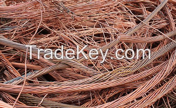 Copper Wire Scrap 99.99% Purity, Bare Bright Copper Scrap, Red Copper Scrap, Metal Scrap