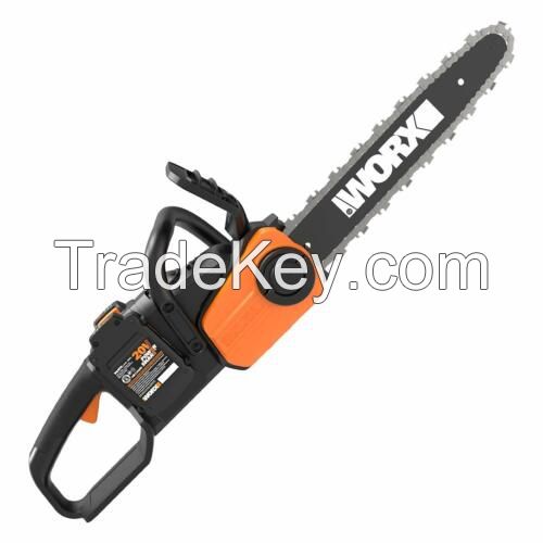 WG384 2X20V 14" Cordless, 20V Power Share Cordless 10" Chainsaw with Auto-Tension Certified, Nitro 40V 16" Cordless Chainsaw Power Share PRO with Brushless Motor - WG385