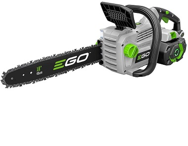 EGO Power+ CS1604 16-Inch 56-Volt Lithium-ion Cordless Chainsaw - 5.0Ah Battery and Charger Included , Black