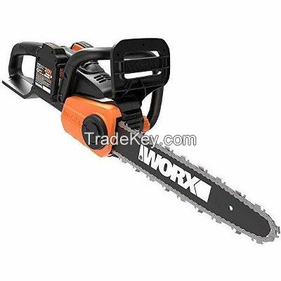 WG384 2X20V 14" Cordless, 20V Power Share Cordless 10" Chainsaw with Auto-Tension Certified, Nitro 40V 16" Cordless Chainsaw Power Share PRO with Brushless Motor - WG385