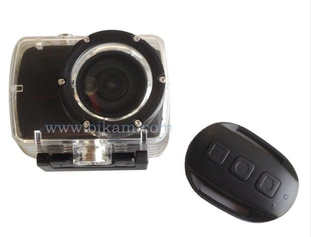 Wholesale Full HD 1080p Sport Camera Waterproof 30m With 5m Remote Control Built-in LCD Helmet Camera Extreme Camera