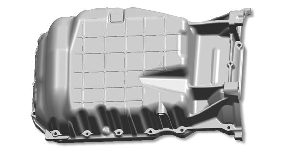 Aluminium die-casting auto parts oil pan