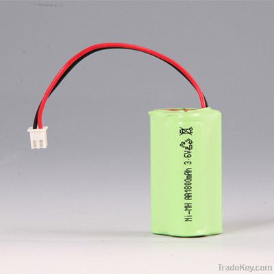3.6V AA nimh battery pack(1800mAh)