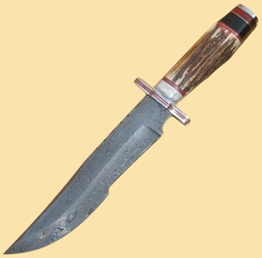 Damascus hunting Knife