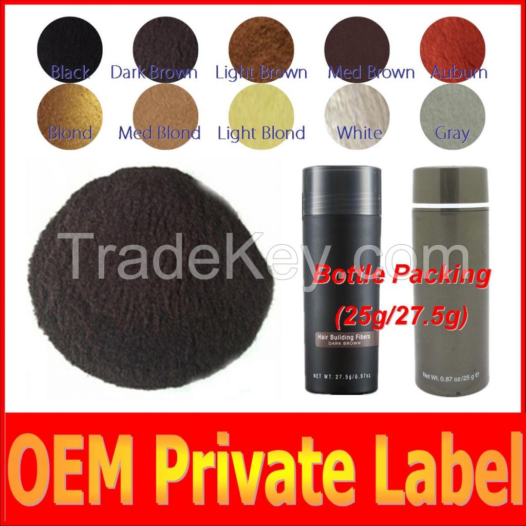 Hair Growing Fiber Powder Hair Loss Solution 27.5g/ 25g for OEM