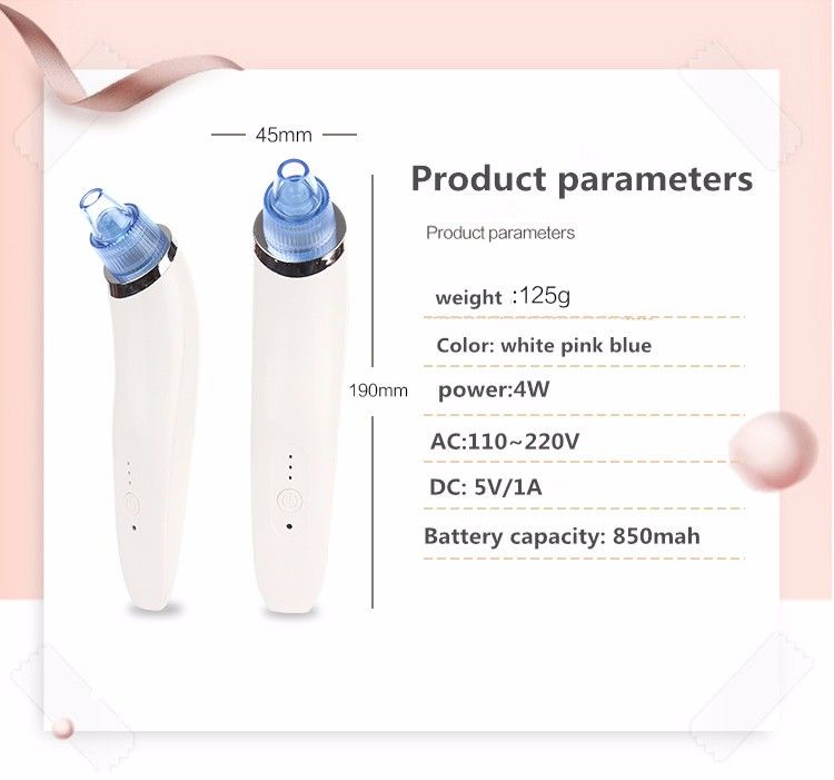 Oxen Bh02 Usb Rechargeable Facial Vacuum Blackhead Remover Waterproof Nose Blackhead Remover