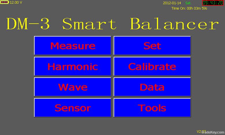 Portable balancing machine