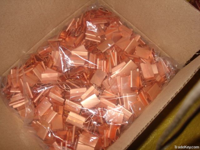copper finish clips