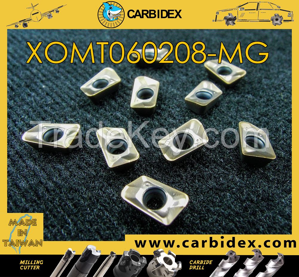 CarbideX Tools - XOMT060208-MG XOMT060201-RG CX30NS Indexable Carbide Milling Turning Inserts