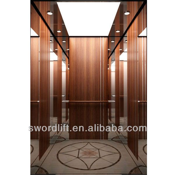 Stainless steel MRL passenger elevator