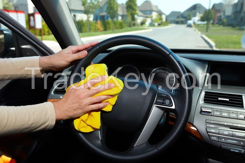 300gsm 80 polyester 20 polyamide microfiber cloth for car cleaning