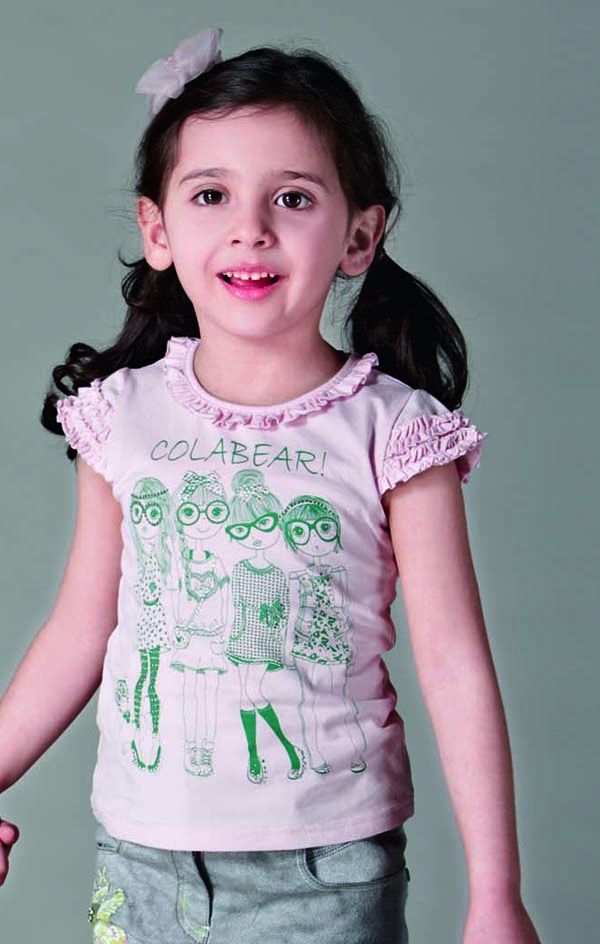 girl's cotton print t shirt