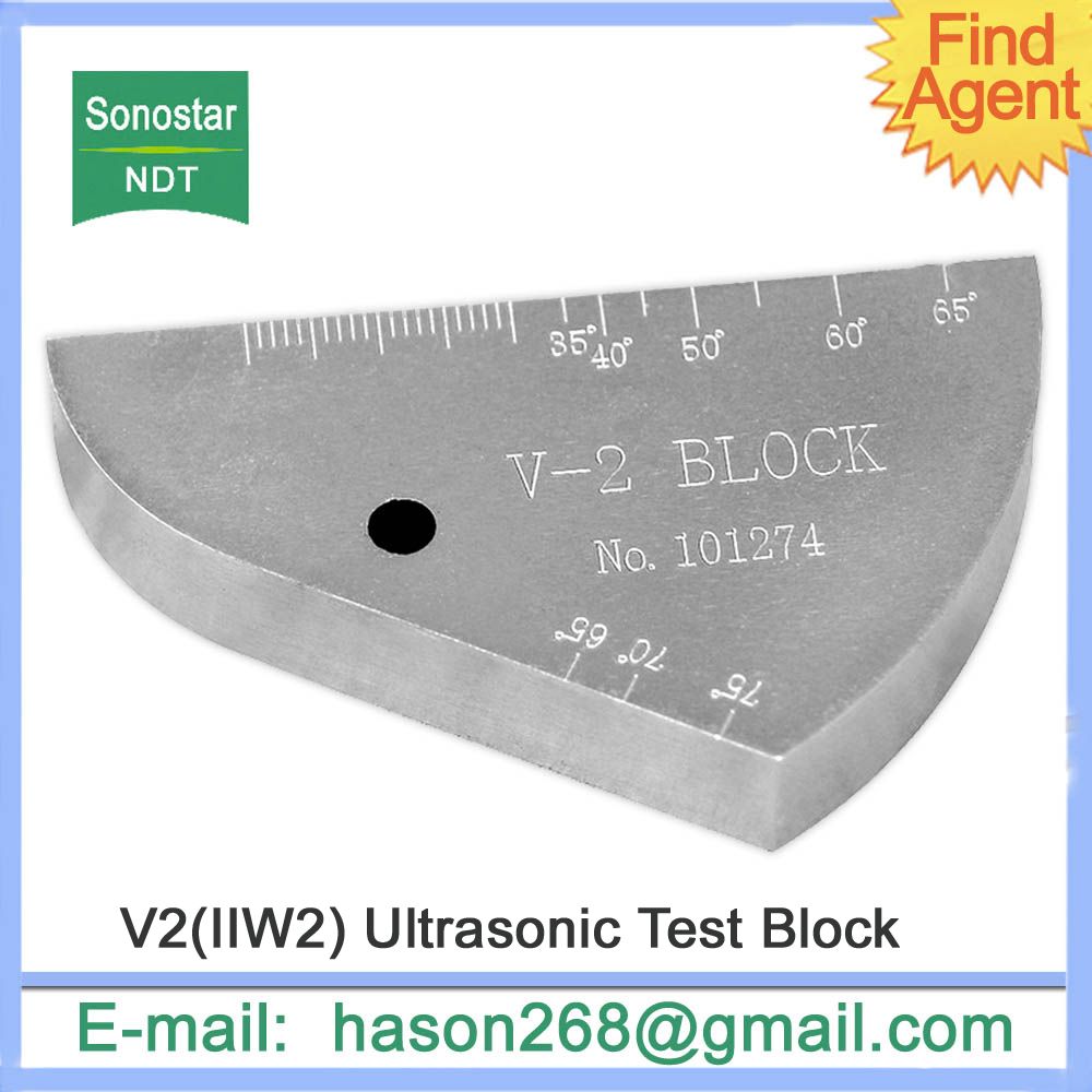 IIW2(V2) inspection jobs use ndt standard ultrasonic calibration block