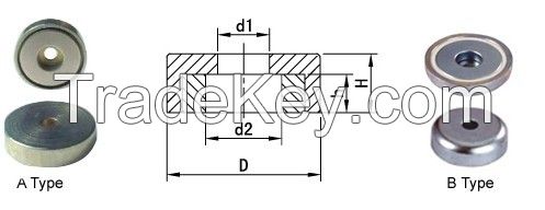 Magnetic pot Neodymium magnet pot   