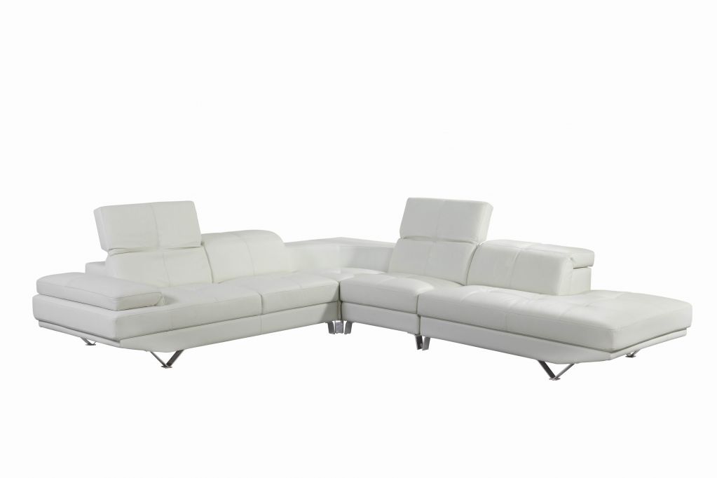 white leather sectional living room sofa 