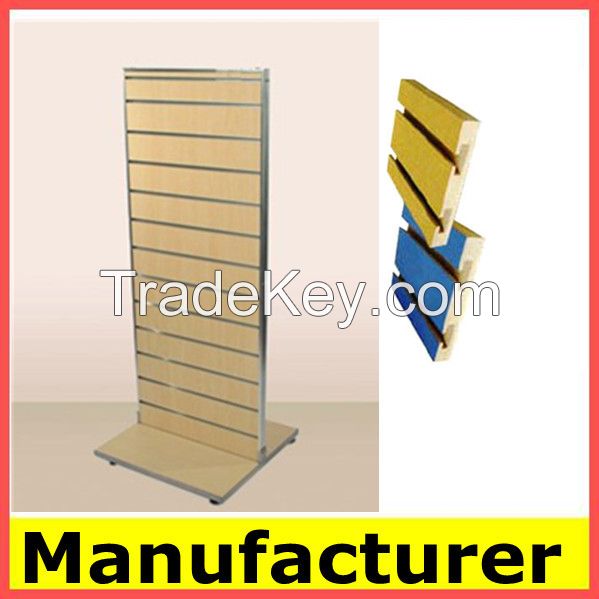 cheap price slat MDF board / slat wall panel / display rack