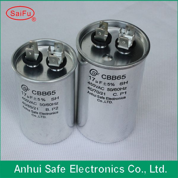 cylindrical can capacitor with high voltage