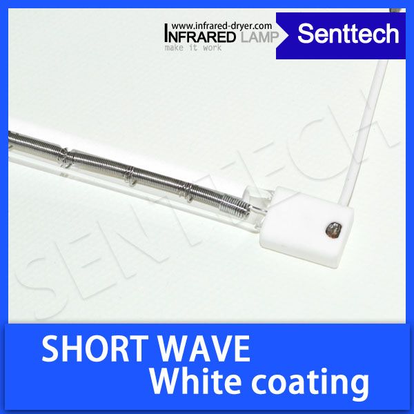 Single tube linear short wave infrared heater lamp 