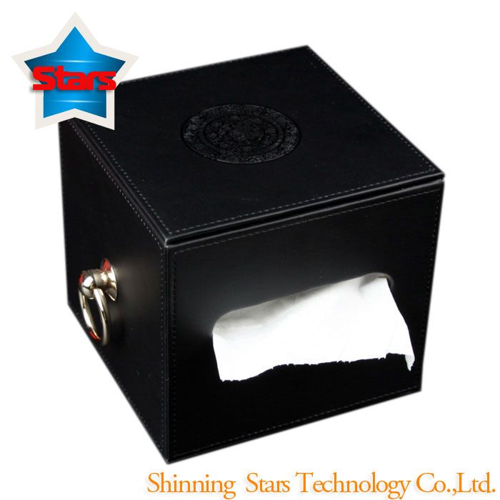 Artificial Stitching PU Tissue Box High Quality