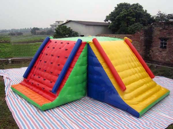 inflatable sticking together water slide