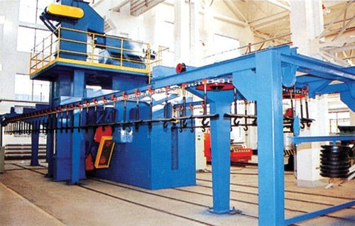 Overhead Rail Shot Blasting Machine