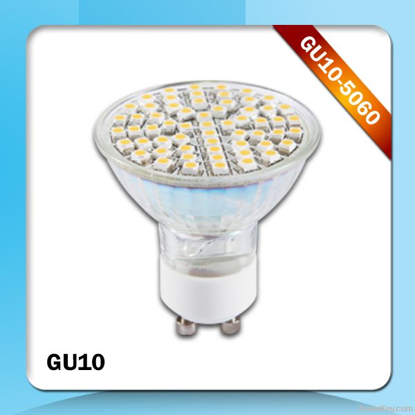 CE ROHS 3.5W 60Smd 3528 220V 240V Gu10 Led Light Lamp Bulb