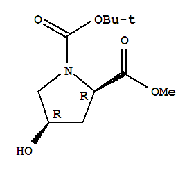 1, 2-Pyrrolidinedicarboxylicacid, 4-hydroxy-, 1-(1, 1-dimethylethyl) 2-m