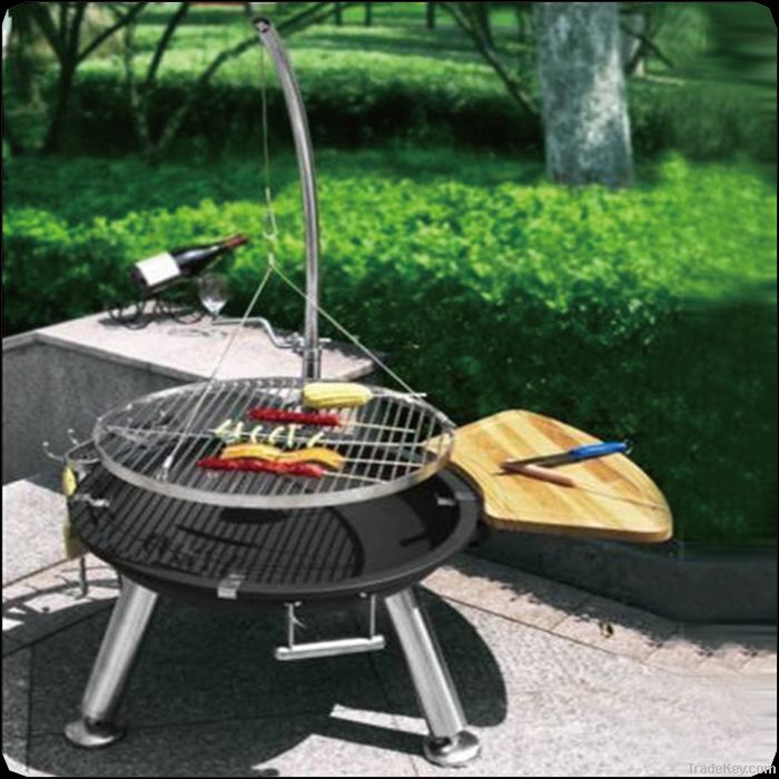 Stainless steel BBQ Spits with Height adjust