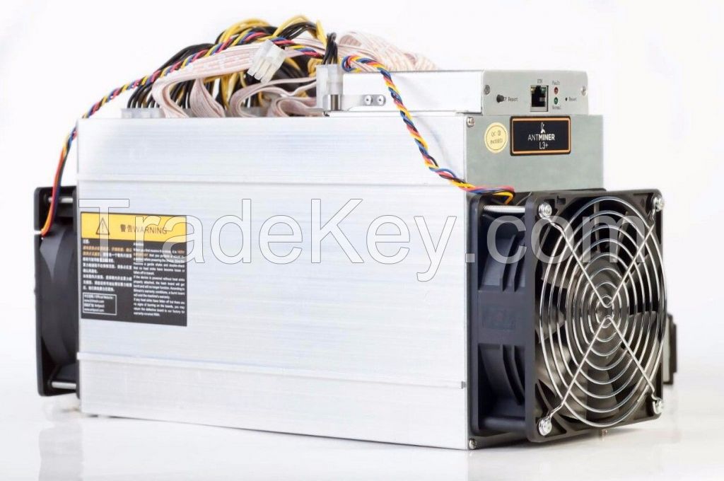 Litecoin Antminer L3+Miner Scrypt 504Mh/s 800W &amp; Bitmain 1600w APW3++ PSU