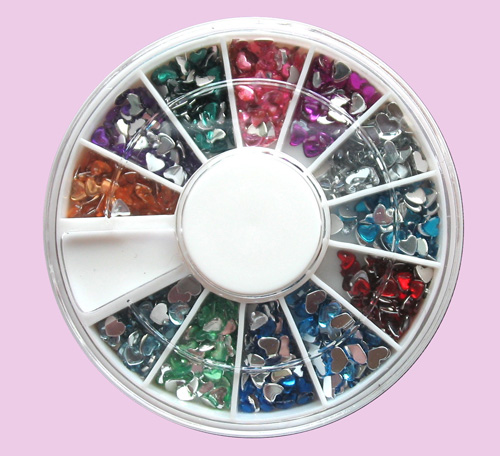 Nail Art Rhinestone--Rose Nail