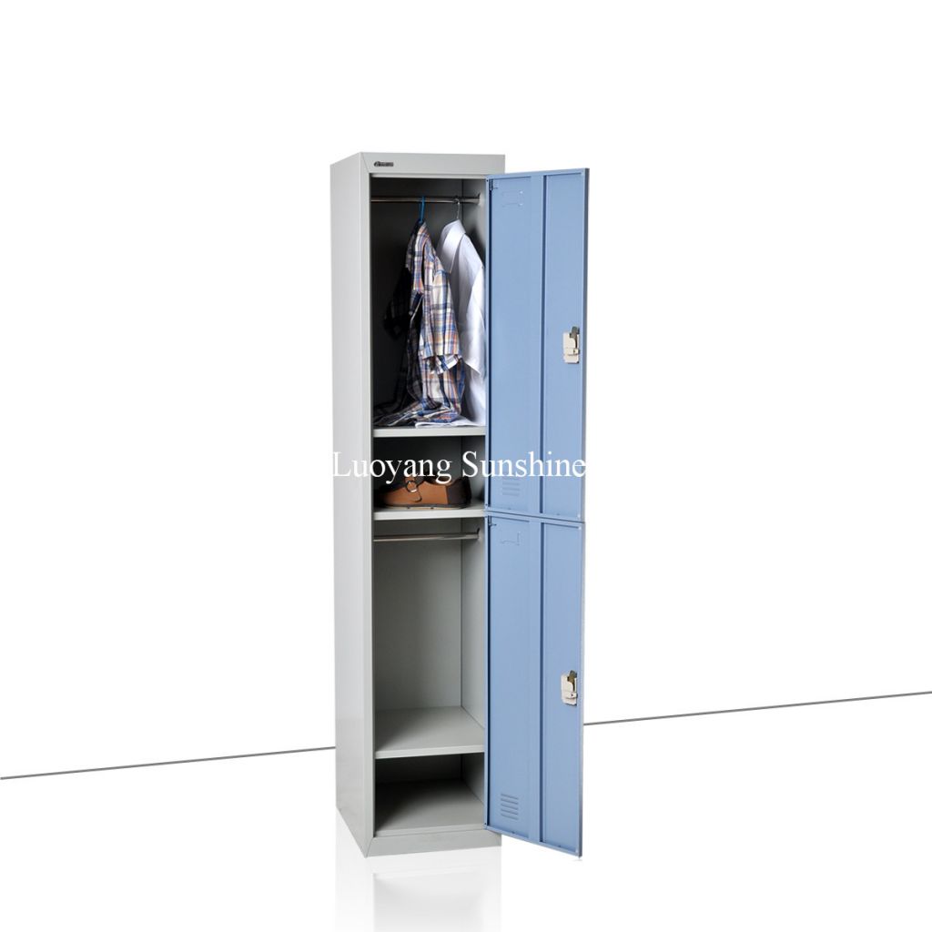 factory locker steel wardrobe---2-door