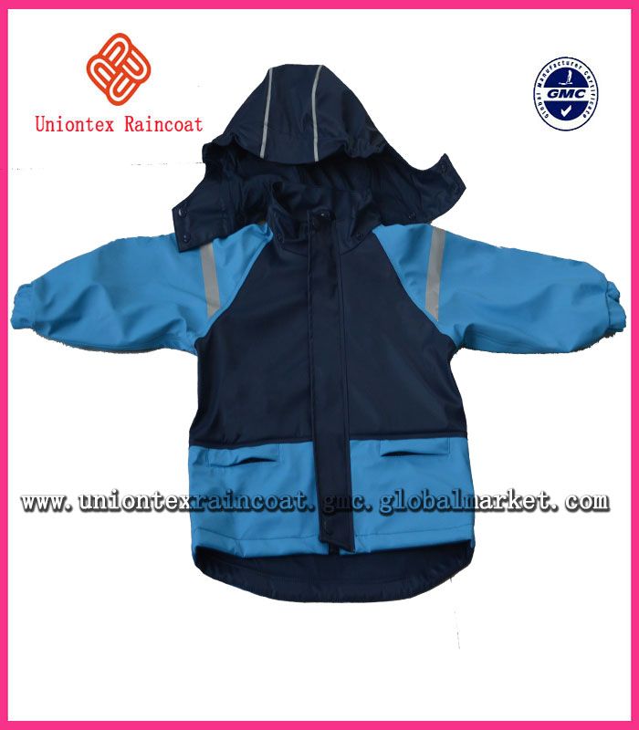 Newest Children's PU Waterproof Raincoat / rainset