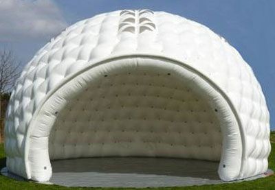 White Inflatable Dome Tent