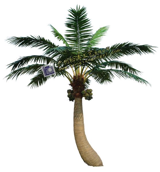 6m bent fake coconut tree