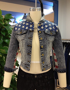 Women America Flag (Jeans,Jacket )