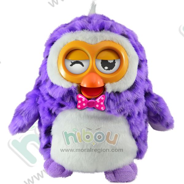 2014 new hot HIBOU electronic pet, educational toy, plush talking toy